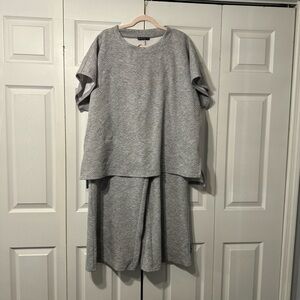 Elegant Heather Gray Women's Ensemble